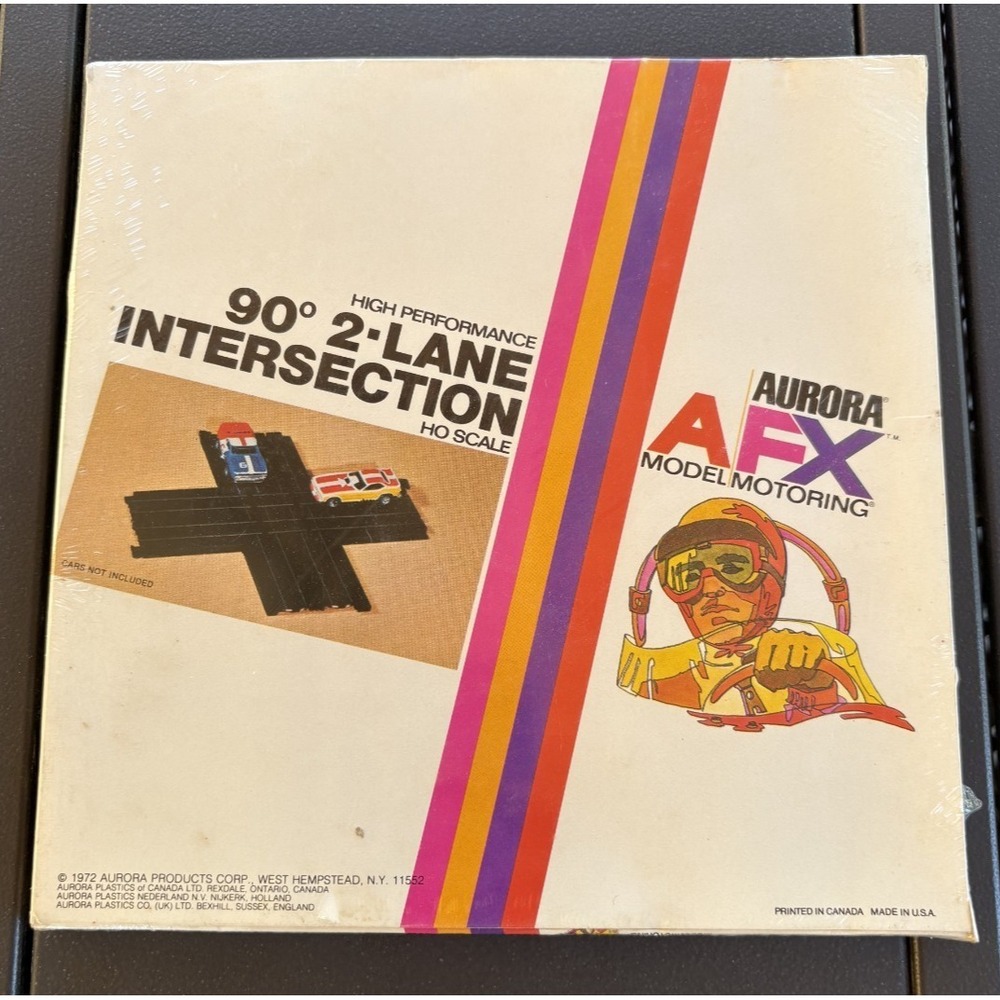 Vintage 1972 AFX Aurora 90 Degree 2‎ Lane Intersection High Performance SEALED